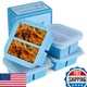 Kinggrand Kitchen 1 Cup Silicone Freezer Tray w/ Lid for Food Storage