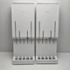 2 CUTCO Knife Holders 5 Slot 1742 Plastic Tray Drawer Wall Mount White Organizer