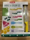 Art + Cook MULTI COLOR Kitchen Gadget & Cutlery Knives Chef Set - 23 Pieces