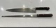 2 Vintage DEXTER 48912 & 43912 Chef Butcher Bread Knife - Carbon Steel Blade USA