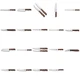 VICTORINOX Knife Set: Chef, Bread, Paring, Santoku, Steak, Wood Handle Fr Japan