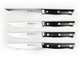 Henckels Dynamic Steak Knife Set 4-Pc 4.5&rdquo; Fine Edge Serrated Full Tang EUC