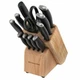 KitchenAid 14pc Knife Block Set Stainless Steel w/ Shears NEW Kitchen