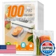 FUNFERY Precut Vacuum Sealer Bags for Food, 100 Gallon 11" x 16", Food Long-Term