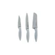 Core Kitchen 3-Piece Gray Stainless Steel Knife Set ABS Handle