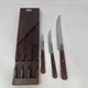 CASE XX SET OF 3 KNIVES IN WOOD CASE CAP283-8&rdquo; CAP282-5&rdquo; CAP221-CP