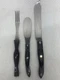 Vintage Cutco 1722 1726 1768 Brown Marble lot of 3 Knife serving Fork Spreader 