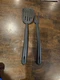 Tupperware Spatula & Fork E-series Slotted Flipper Black Nylon Kitchen Utensil