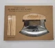 Alaska ULU Knife Engraved Bear Traditional Eskimo Cutlery Wooden Stand NIB
