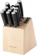 NEW KITCHENAID 14 PIECE FORGED JAPANESE STEEL KNIFE SET WITH BUILT-IN SHARPENER