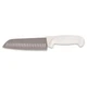 CRESTWARE KN61 Santoku Knife,7 in Blade,White Handle 45GJ30