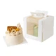 Roppolo 20x 6" White Cake Boxes w/Window, Handle, Boards | 6x6x5"