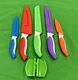 EATNEAT 11PC COLORFUL KITCHEN KNIFE SET KP03 WITH SHARPENER
