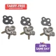 Edelbrock 1475, Kit Natural Aluminum Accelerator Pump Nozzles Performance Parts