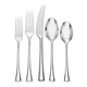 Oneida Faceta 20 Piece Fine Flatware, Service for 4, 18/10 Stainless Steel, Silv