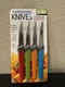 Joie Garnishing Knives New & Sealed 4-Pack & Colors BPA Free Dishwasher Safe