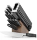 Ninja K52015 Foodi NeverDull 15 Piece Premium Knife System, Wood Series Block, G