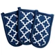 DII Lattice Basics Collection Kitchen Pan Handle Set, Nautical Blue