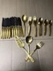 Over 70 Gorham Gold 5 Piece Flatware Place Setting Flatware Good Cond. & Extras