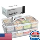 Snap and Stow Dishwasher Safe Snackle Box Stackable 14 Divided Snack Box Bowls C