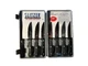Slitzer 8pc Professional German Style Cutlery Steak Knife Set With Case Knives