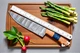 CUSTOM HAND MADE FORGED DAMASCUS STEEL CHEF KNIFE UTILITY KITCHEN KNIFE  2696