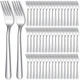 200 Pcs Dinner Forks Bulk Set 8 Inches Stainless Steel Metal Forks Silverware...
