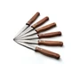 Outset Rosewood Handle Serrated Set of 6, Steak Knives 6 