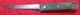 Vintage DEXTER 1375NR CARBON Steel 5" Boning Utility Knife - Wood Handle
