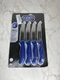Hoffritz Commercial German Steel Steak Knife Set with Non-Slip Handle, 4-Piec...