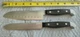 2 J A Henckels International Statement Knives. 5.5" Santoku, 5" Serrated Utility