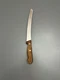 Vintage Knife Dexter USA S47G10 10-Inch Scalloped Bread Knife, Wood Handle