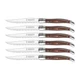 Trudeau Laguiole Steak Knives Set of 6 &ndash; Premium Stainless Steel Serrated Bla...