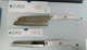 CUTCO 3721 & 2166 Pearl White Handle Advertising Knife Set NIB USA
