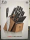 Cangshan L Series 17-Piece German Steel Forged Knife Set, 1026795 (Black)