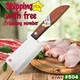 NO.504 QUALITY KNIVES THAI KIWI BRAND WOOD HANDLE KITCHEN TOOL BLADE 3.0" NEW