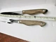 LIFETIME CUTLERY JET CUT D-400-9" CHEFS CARVING KNIFE & FORK Japan quality set