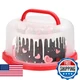 RTUDOPUYT Cake Carrier with Lid and Handle, Fit 10&rsquo;&rsquo; Cake Stand with Lid, Cake T