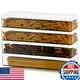 Hanobe 4-Pack Clear Grey Airtight Food Storage Containers Pasta Spaghetti Cereal