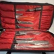 Mercer Knife Set with Carry Case, NSF Certified, Stainless Steel, Black