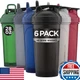 Hydra Cup 28oz Shaker Bottles, 6 Pack Protein Shaker Cups with Whisk Ball