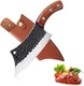 Freelander Hand Forged Knives, Meat Cleaver for Meat Cutting, High Carbon Vik...