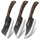 3 Pieces Cleaver Knife Set Heavy Duty Boning Meat HOSHANHO Butcher 3-Piece High