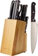 Basics 14-Piece High Carbon Stainless Steel Kitchen Knife Set with Full Tang Con