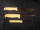 Mundial White Knife Lot of 3 - 5614-6 boning 5610-8 chef's