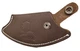 *Alaska* Stamped Genuine Dark Leather Ulu Knife Quality Sheath - Inupiat Knife