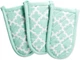 Lattice Basics Collection Kitchen Essentials, Pan Handle Set, Aqua, 3, Piece