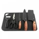 Oster Gunderson 6 Piece Black Stainless Steel Cutlery Set