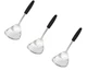 Chef Craft Stainless Steel Slotted Skimmer | 13-Inches Long | 3 pack, Metal 