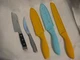Cuisinart 5 Knives & 3 Blade Sheaths  Bread, 2 Utility, Steak, Santoku 